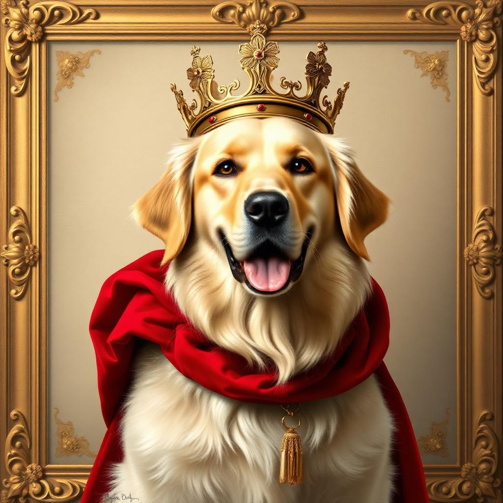 Royal Retriever — Royal Portrait pet portrait